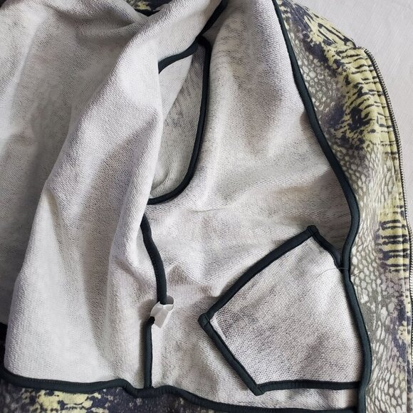 Animale Women's Multicolor Bomber Jacket Animal Print Sequin Size Medium (C-8) - Picture 11 of 15